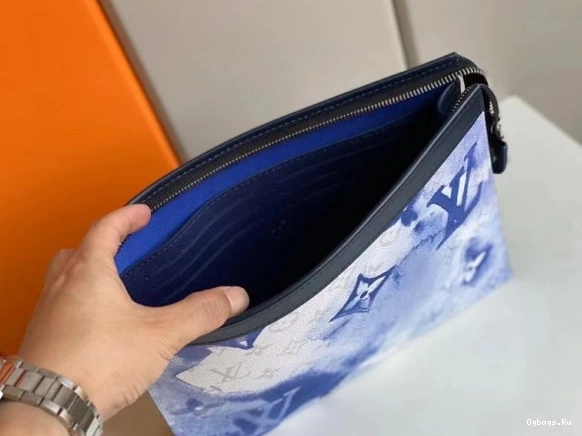 VUITTON VOYAGE LOUIS POCHETTE MM 1217